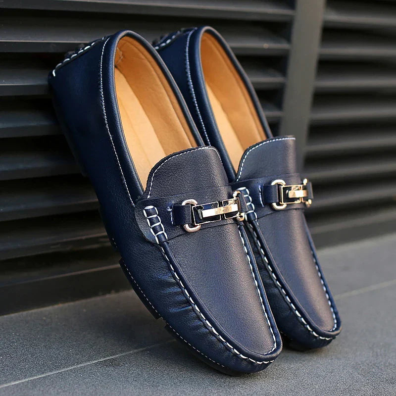 Genuine leather loafers