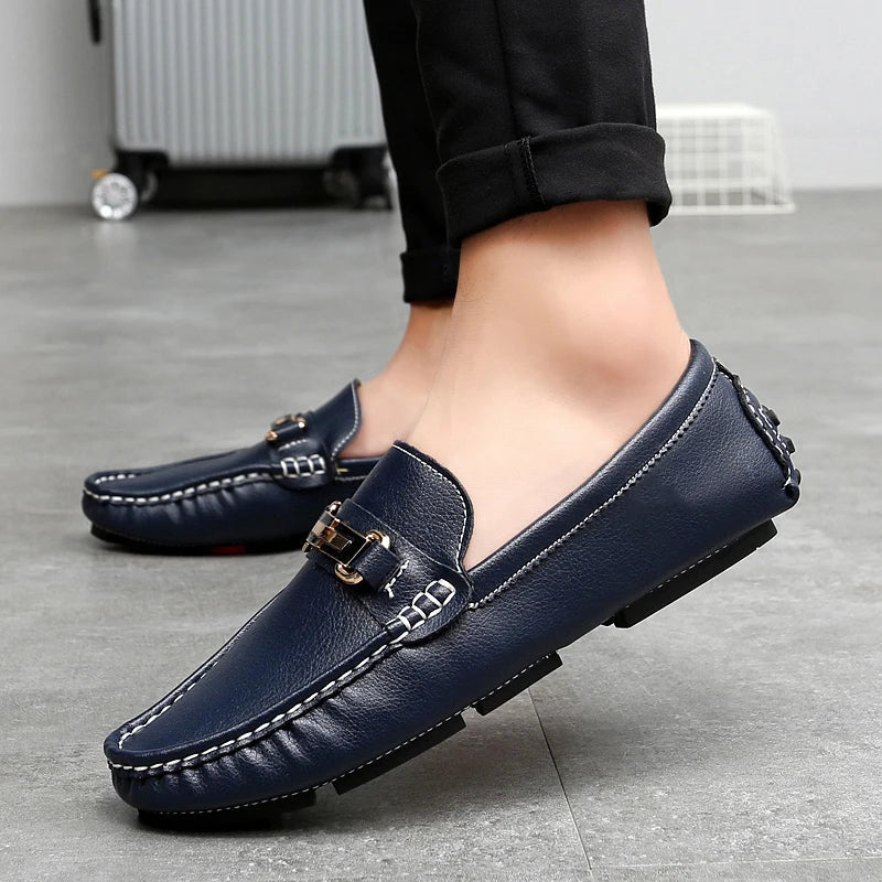 Genuine leather loafers