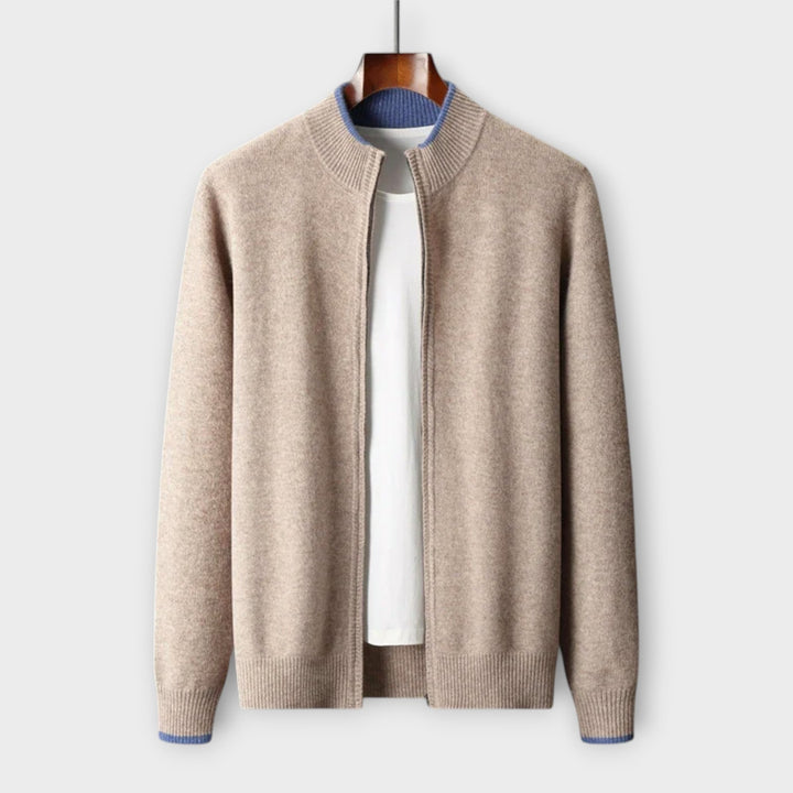 KEVIN - SOFT CASHMERE ZIP JACKET