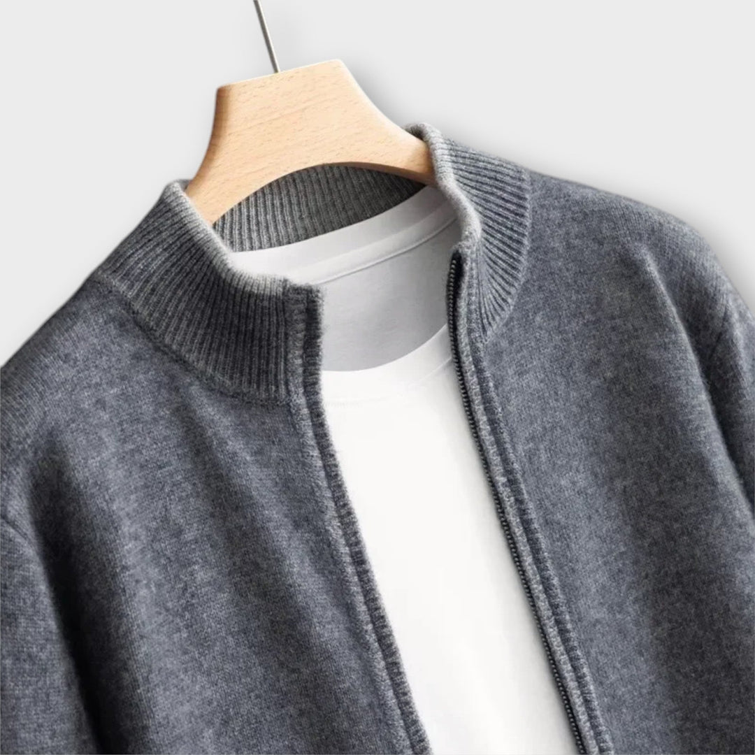 KEVIN - SOFT CASHMERE ZIP JACKET