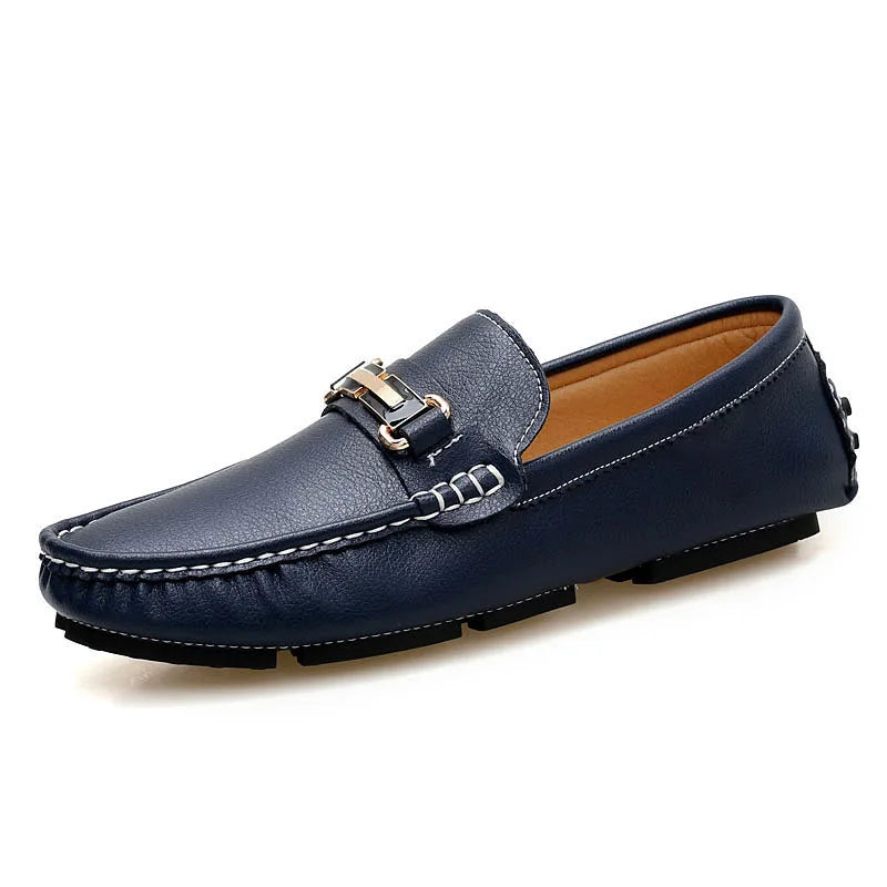 Genuine leather loafers