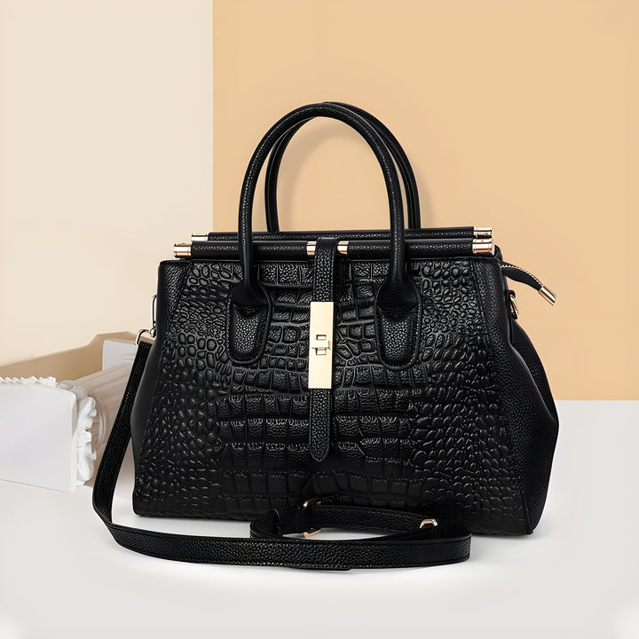ARIEN | ELEGANT CROCODILE-TEXTURED TOTE BAG