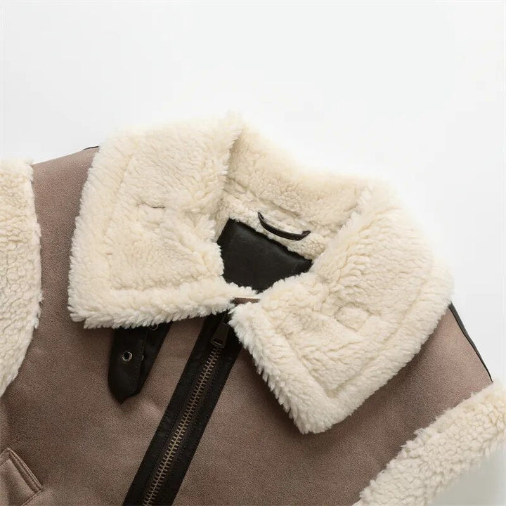 Karen | Women’s Shearling Zip Vest