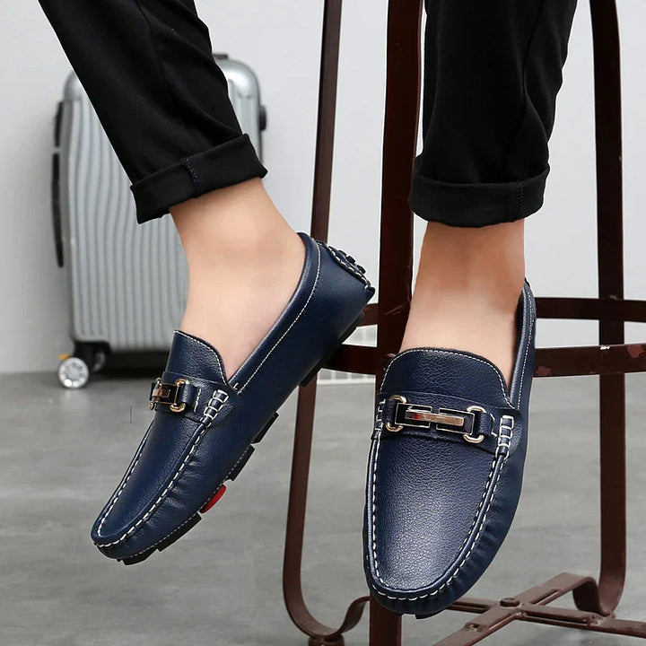 Genuine leather loafers