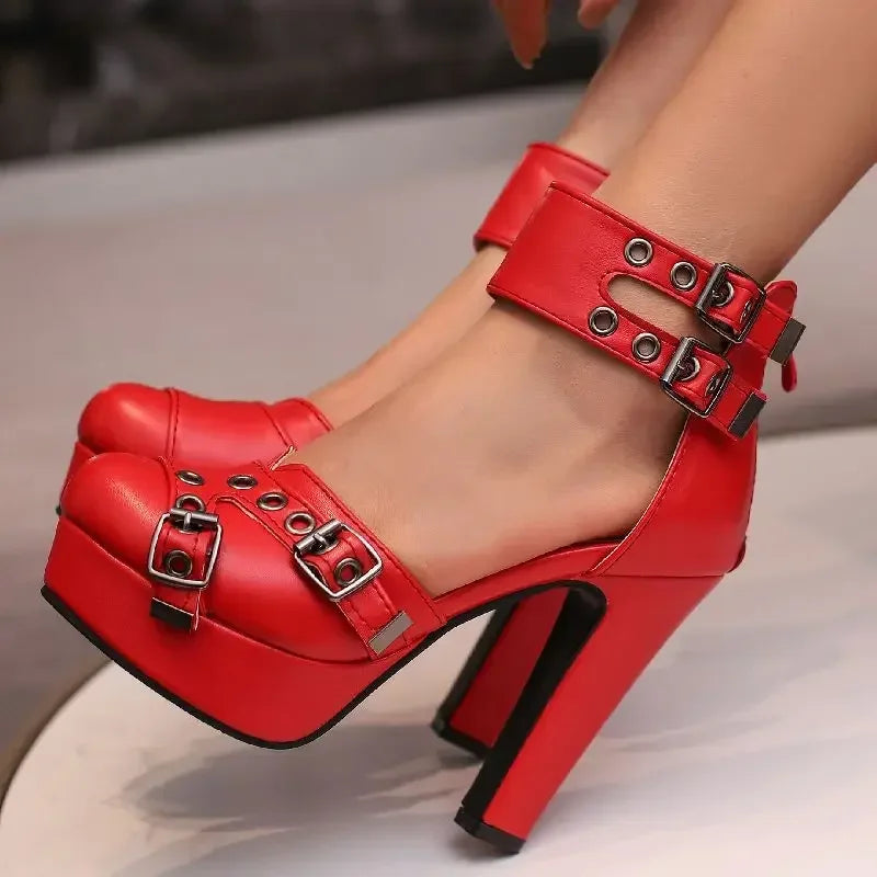 Sophie Ember Strap Heels