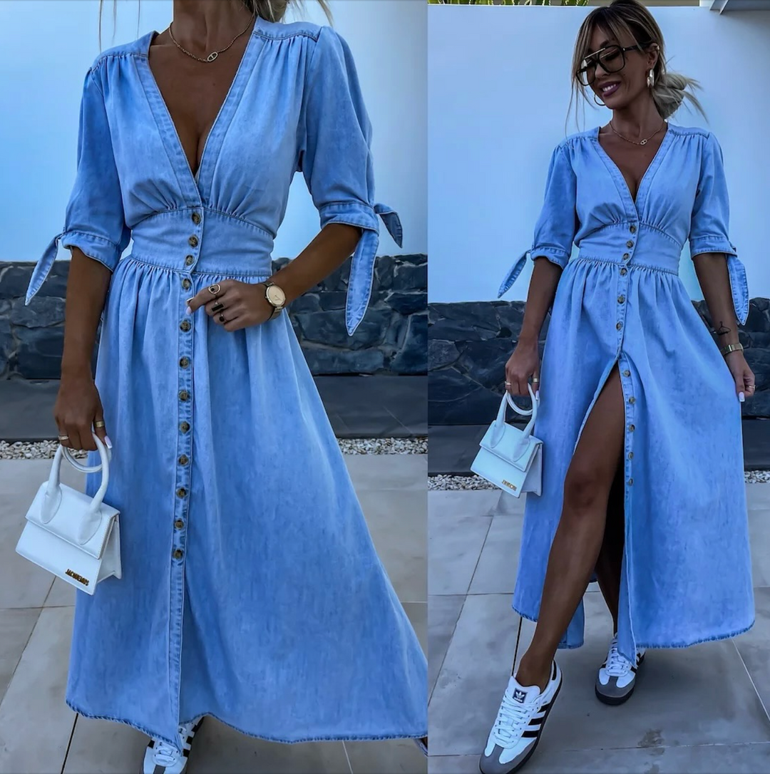 IVANKA™-RADIANT DENIM DRESS