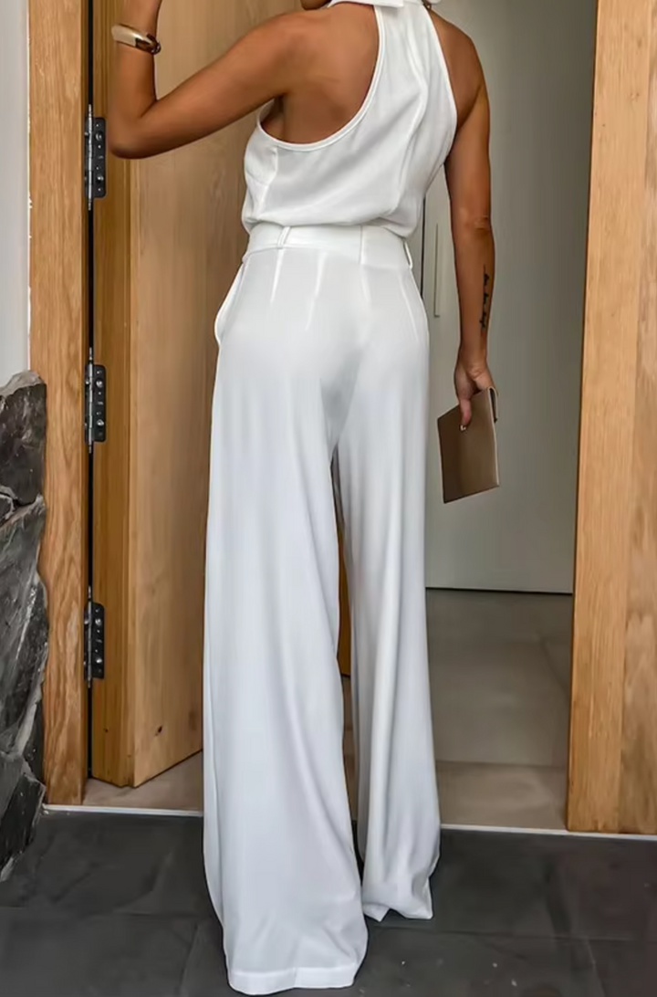 ALEXIA-SLEEK JUMPSUIT WITH WIDE LEGS
