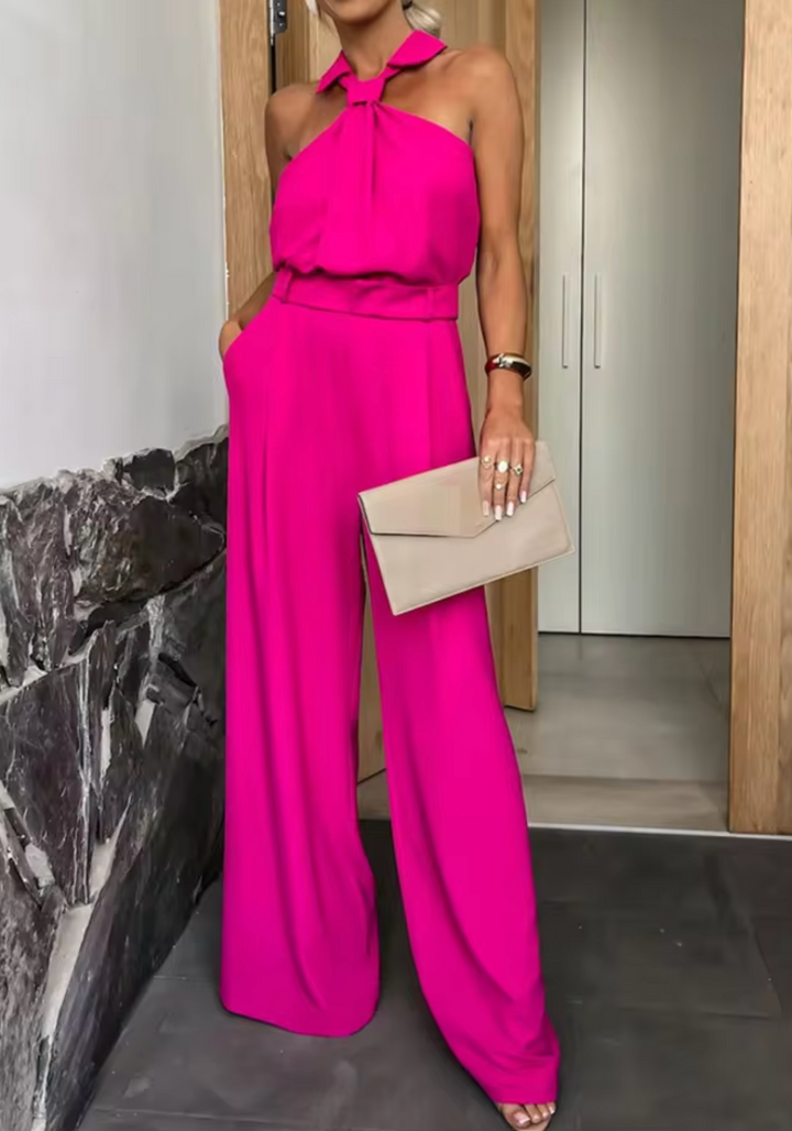 ALEXIA-SLEEK JUMPSUIT WITH WIDE LEGS