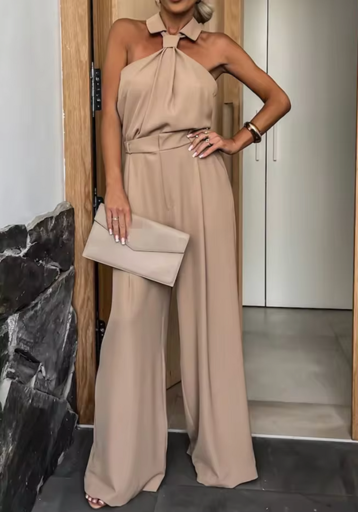 ALEXIA-SLEEK JUMPSUIT WITH WIDE LEGS