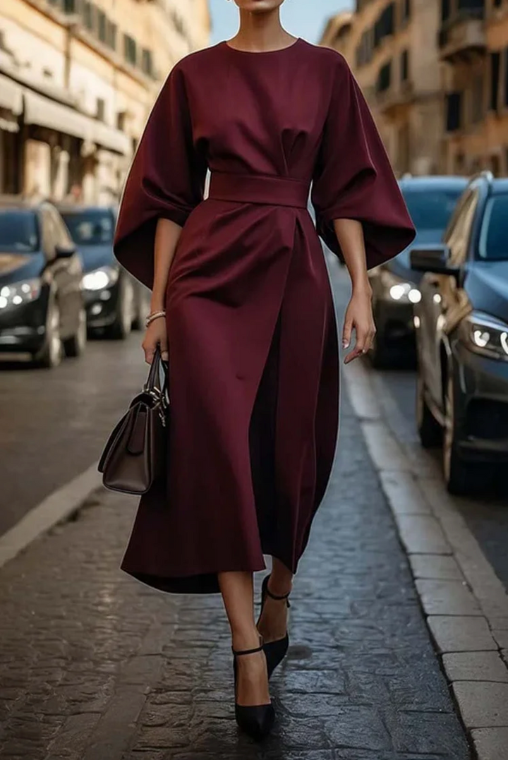 LOUISE – ELEGANT DRESS WITH SLEEVES
