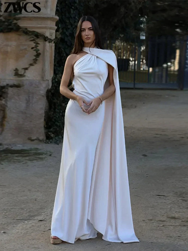 Adaline - Timeless cape maxi dress