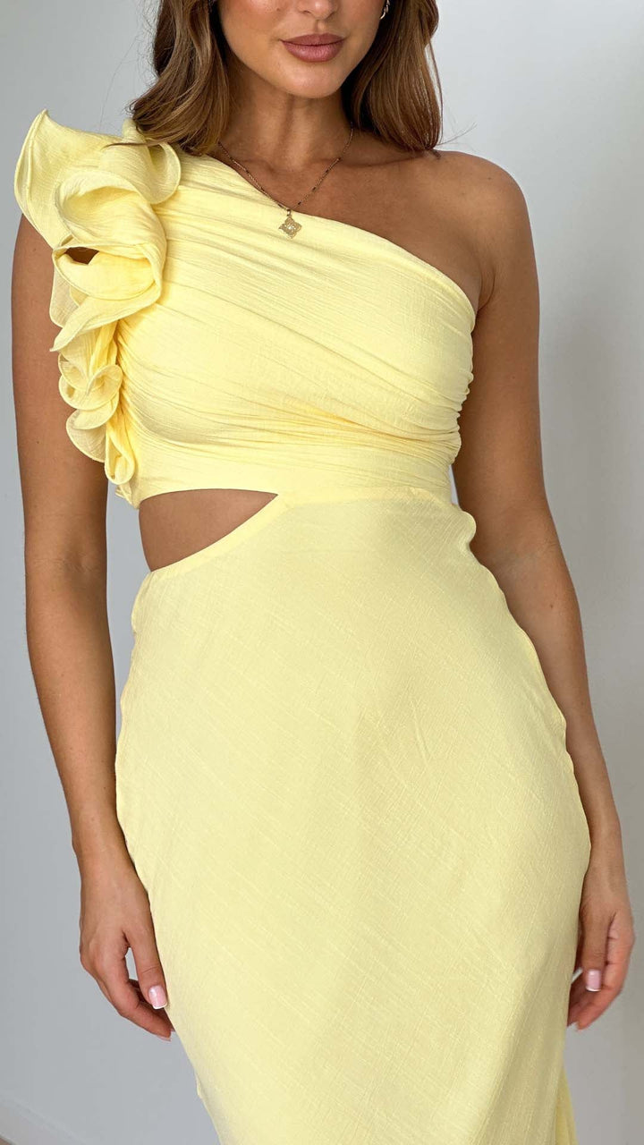 Blaire - One-shoulder maxi dress with cut-outs