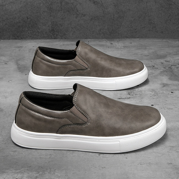 Casual Leather Slip-On Shoes