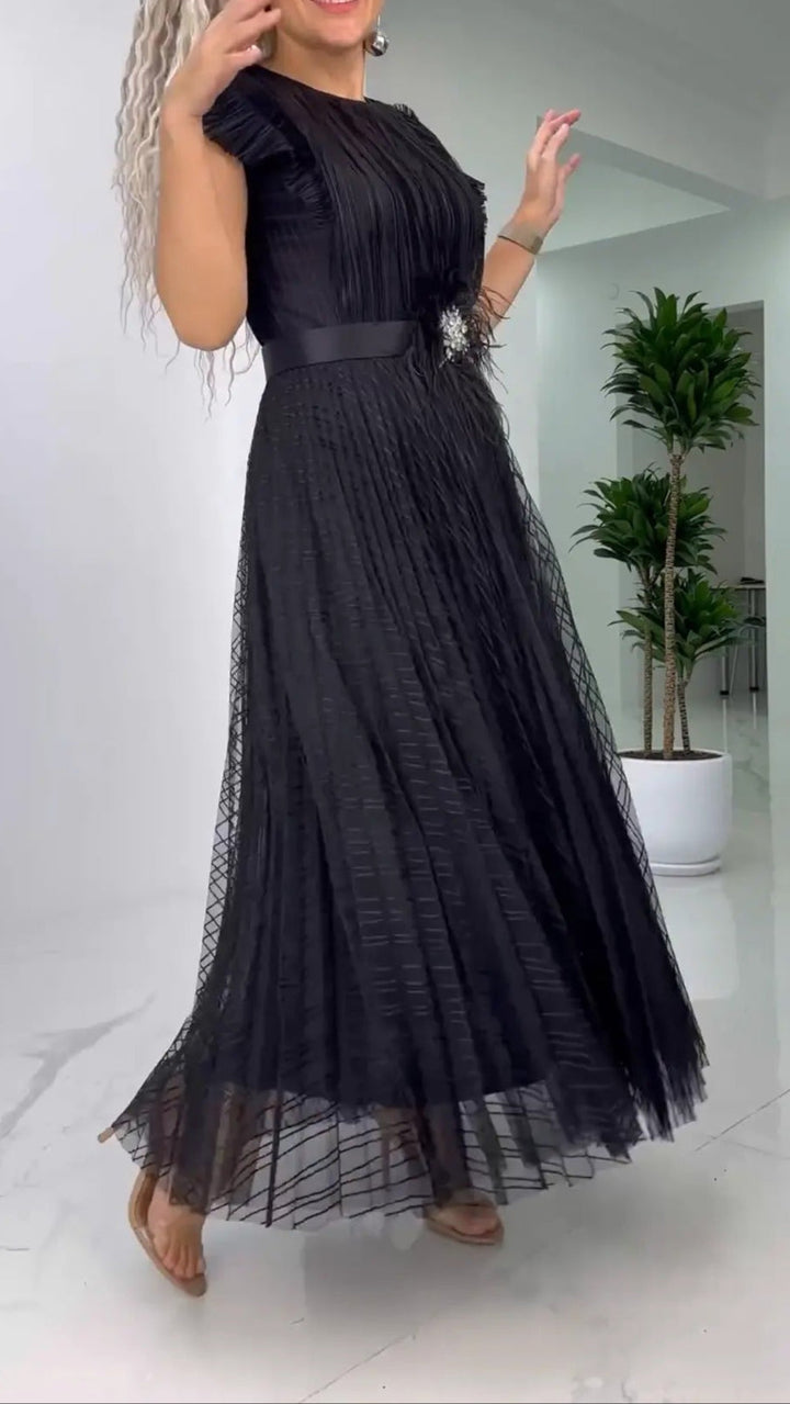 Leontine | Fitted Chiffon Dress