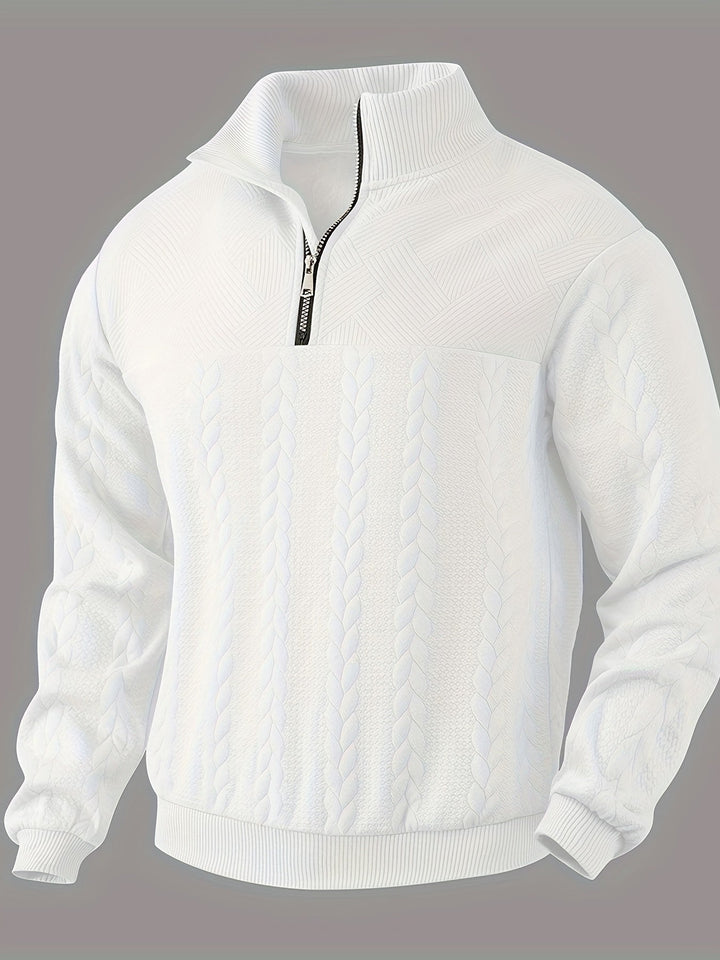 LEONARDO™ – VINTAGE MENS'S ZIP-UP SWEATER