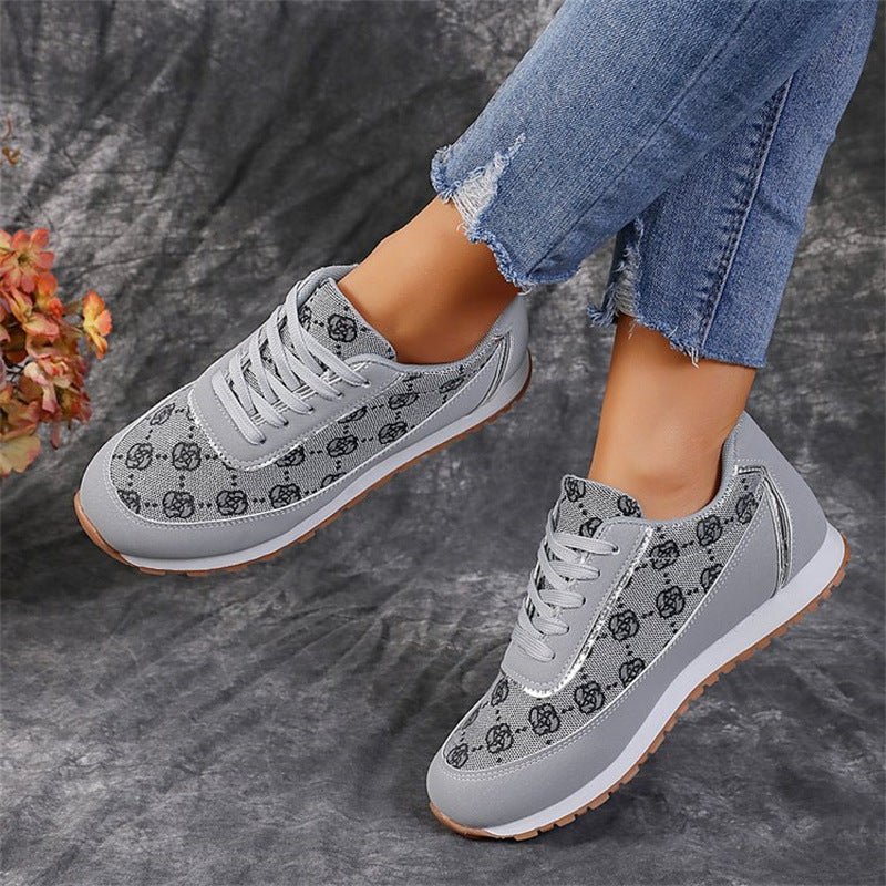 Clara | Sporty Floral Print Sneakers
