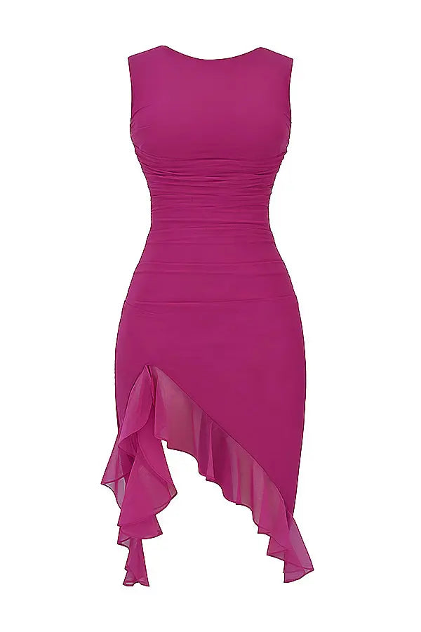 Vida- Midi Dress with Ruffles