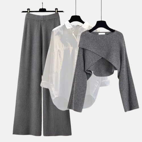 ZINA™-COZY THREE-PIECE LONG SLEEVE SET