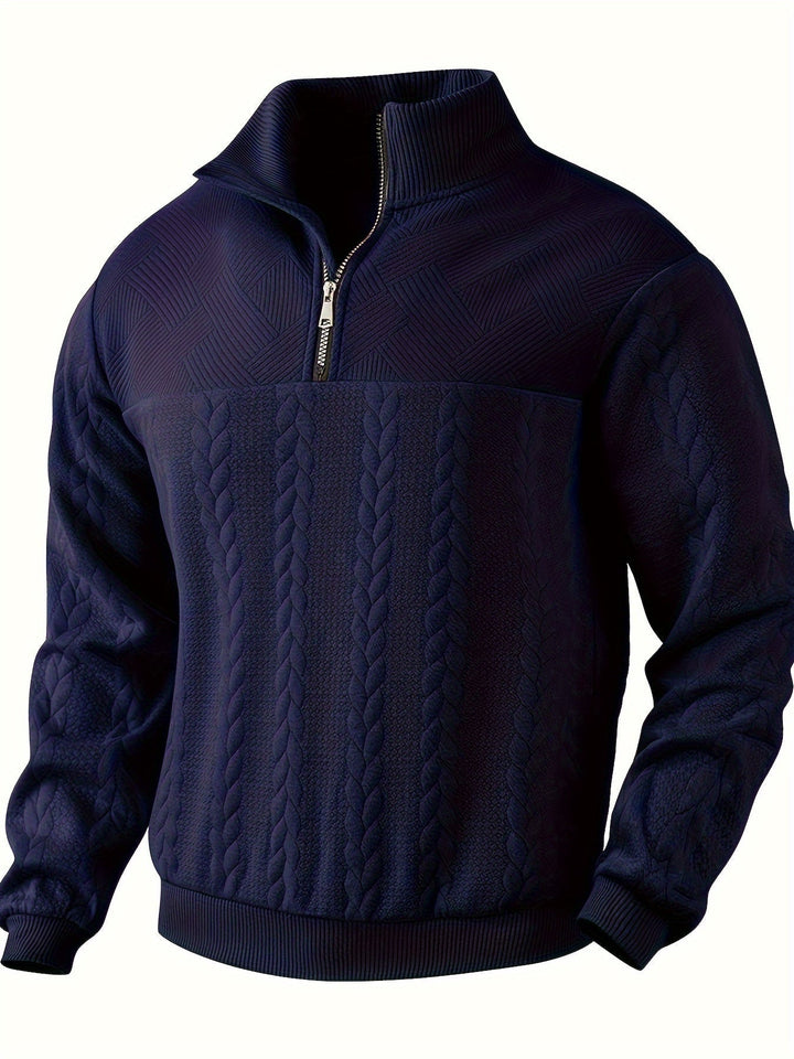 LEONARDO™ – VINTAGE MENS'S ZIP-UP SWEATER