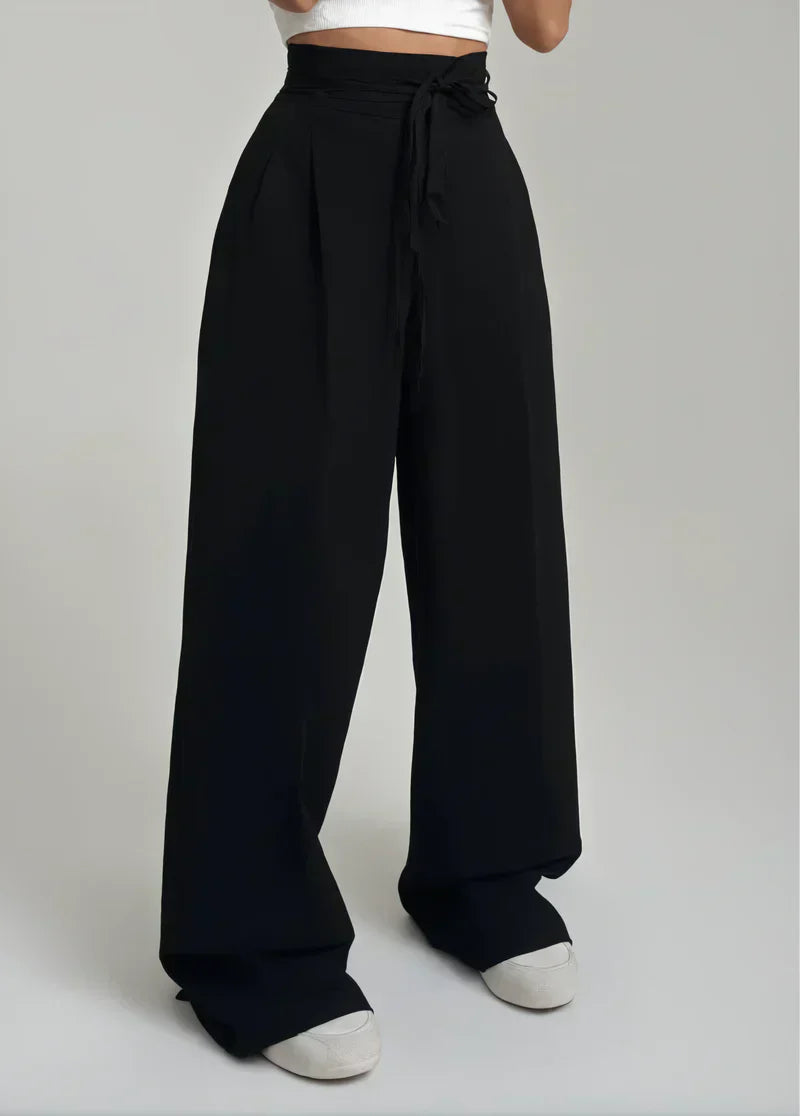 Odette - High-Waisted Pants with Wide Legs