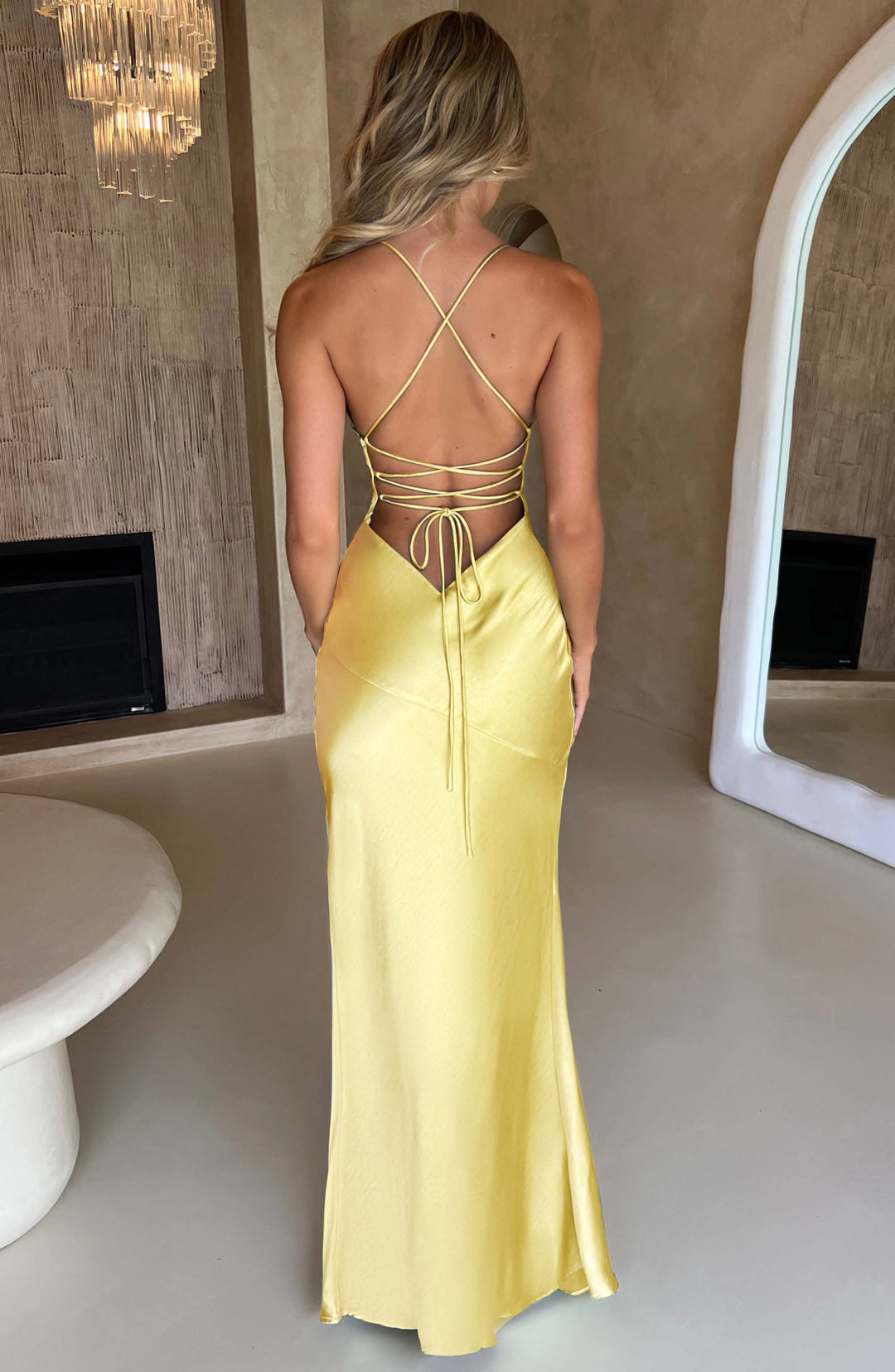 Natalie - Satin Maxi Dress