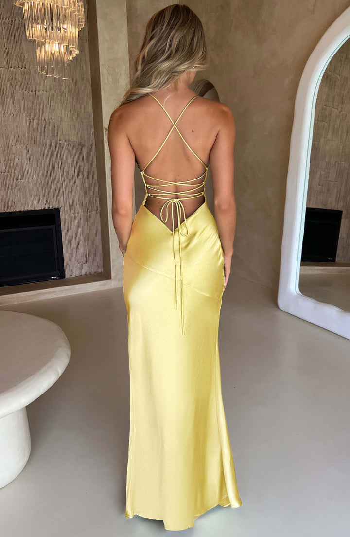 Natalie - Satin Maxi Dress