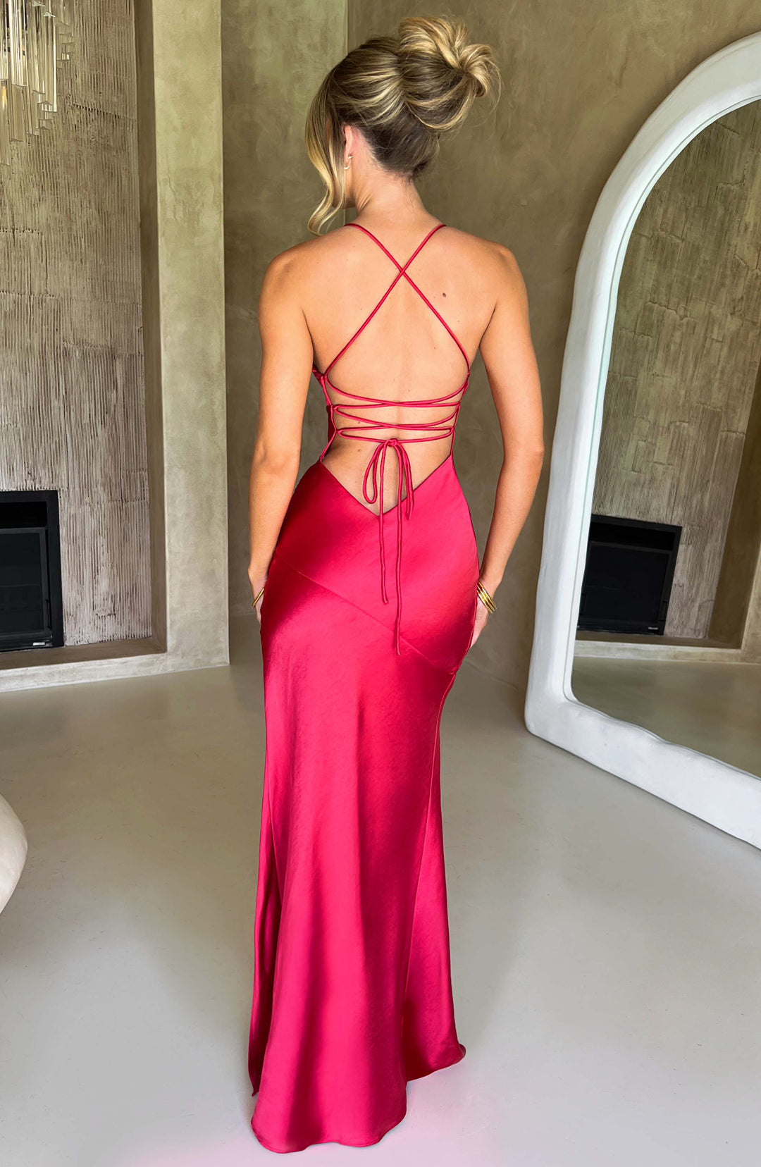 Natalie - Satin Maxi Dress