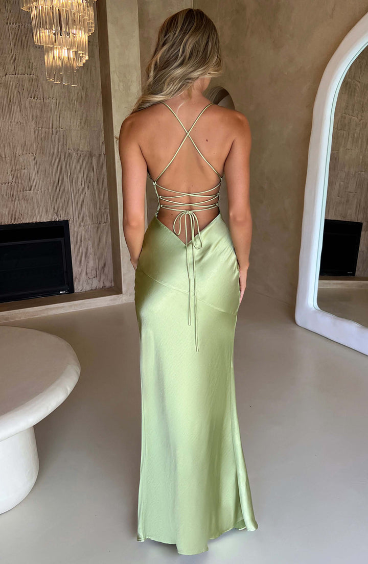 Natalie - Satin Maxi Dress