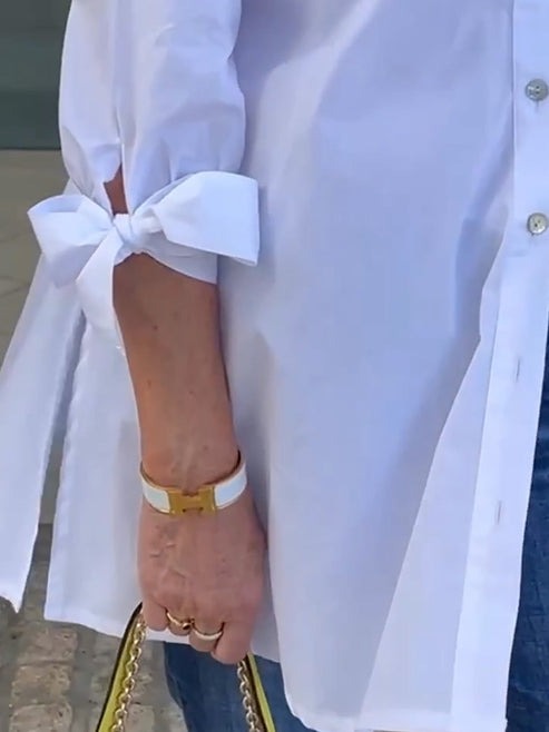 Giselle| Cherith – Long Cotton Shirt Coats