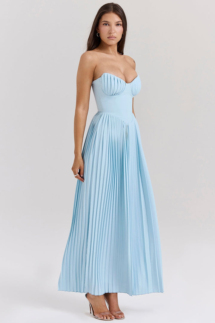 MADISON-LONG DRESS WITH CORSET