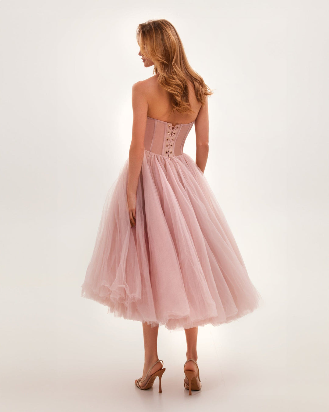 ADDISON|TULLE MIDI DRESS