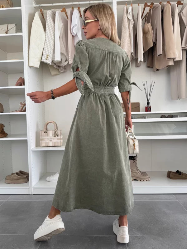 IVANKA™-RADIANT DENIM DRESS