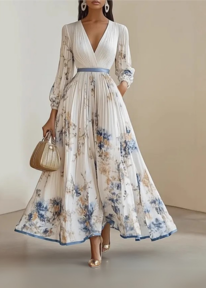 Hazel | Elegant Floral Maxi Dress